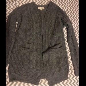 Gray cardigan